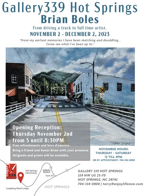 brian boles|Gallery339 in Hot Springs Features Artist Brian Boles.